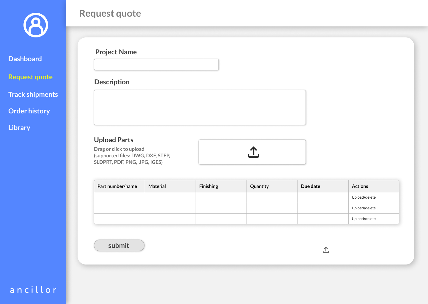 Inventory Management Dashboard